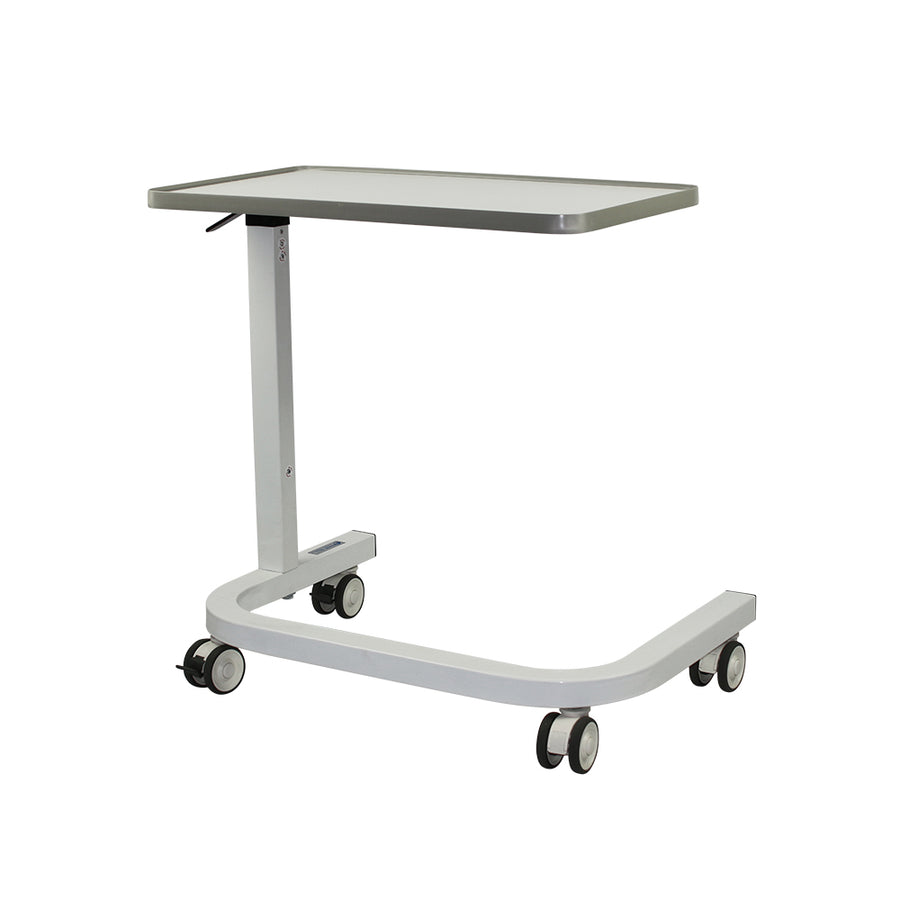 BEOBT1 Over bed table with gas lift and hospital grade castors