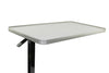 BEOBT1 Over bed table with gas lift and hospital grade castors table top