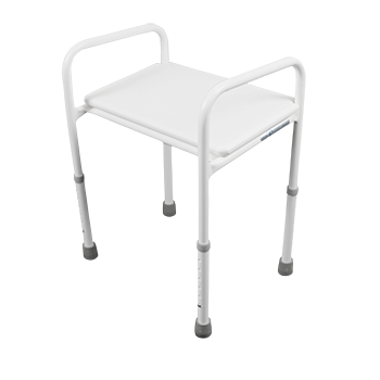 Height Adjustable Steel Shower Stool