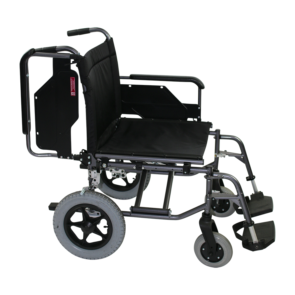 ENDS18T Cyclone Wheelchair Attendant Propelled- Arm folded back