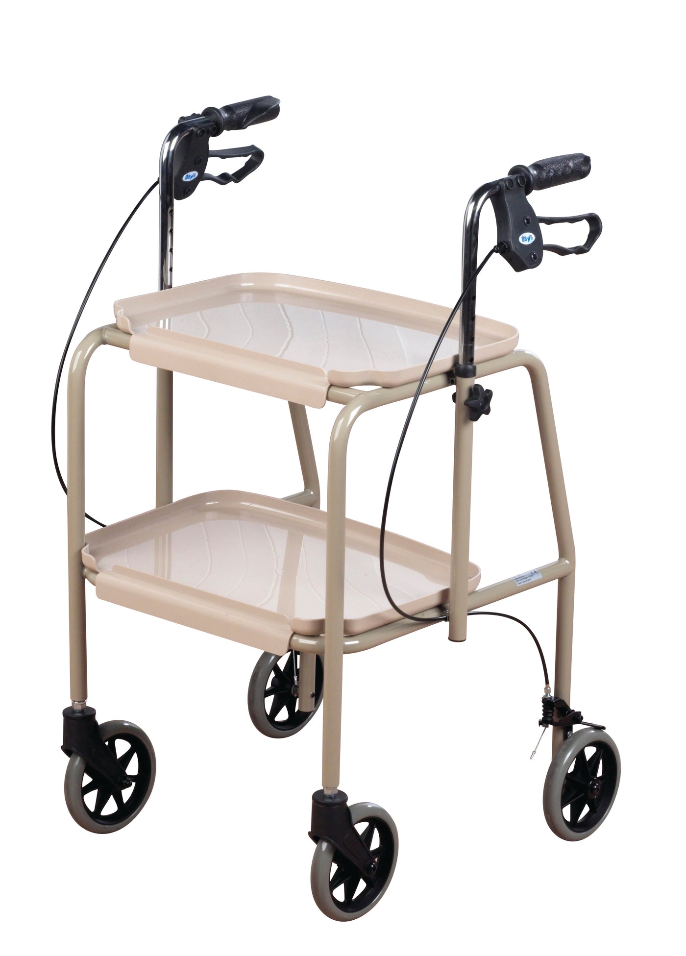 DAYS ADJUSTABLE HEIGHT KITCHEN TROLLEY WALKER, BEIGE