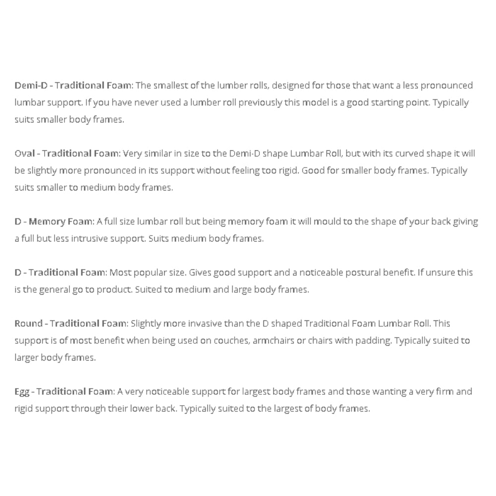 Lumbar Roll Spine Saver