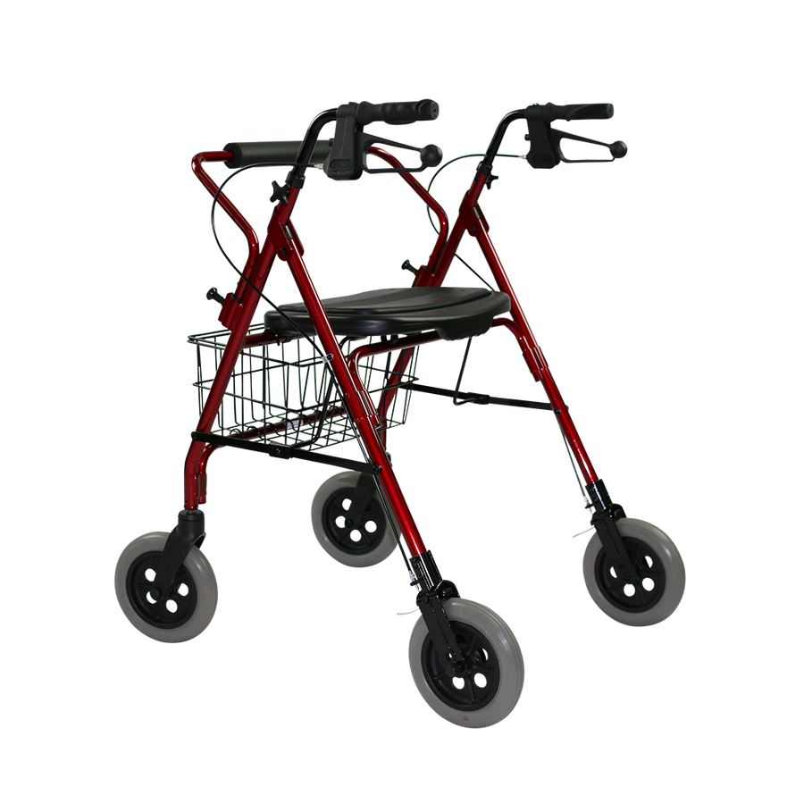 The Mack Bariatric Wheeled Walker and Rollator front angle