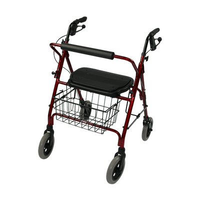 The Mack Bariatric Wheeled Walker and Rollator front angle