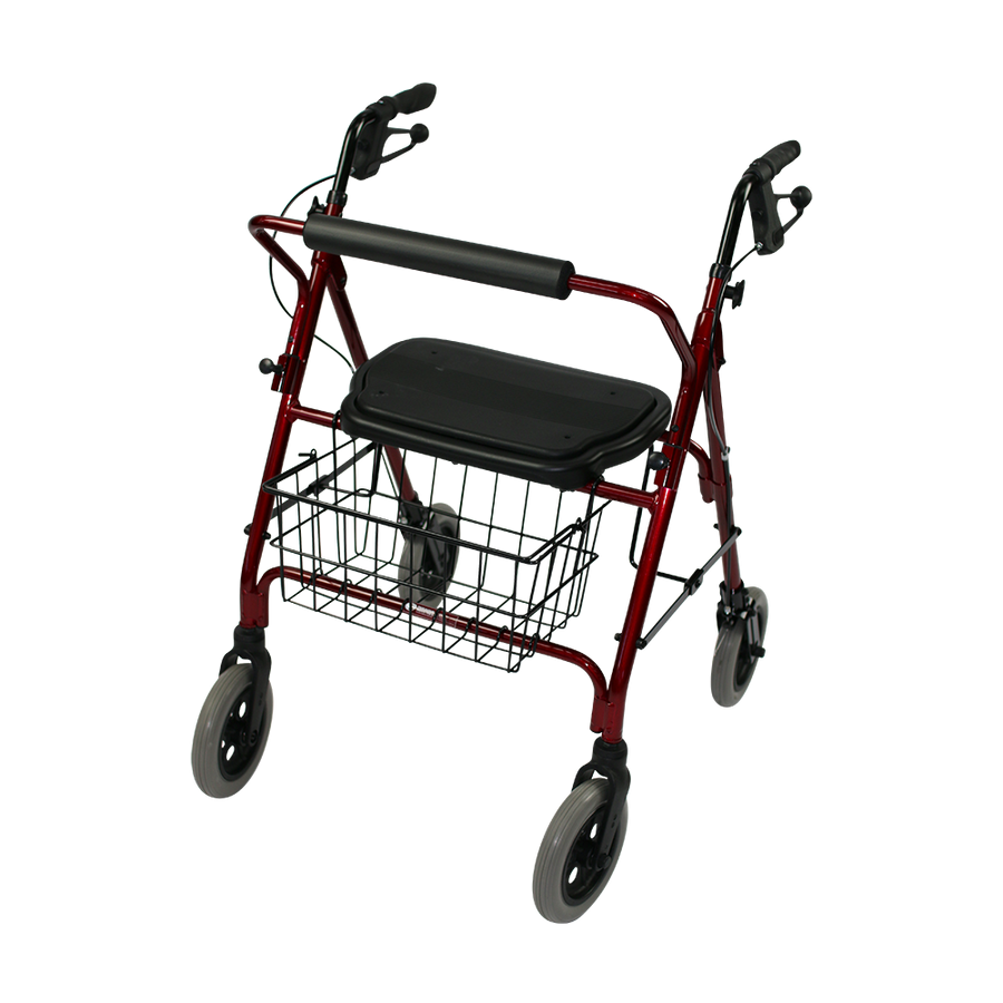 The Mack Bariatric Wheeled Walker and Rollator front angle