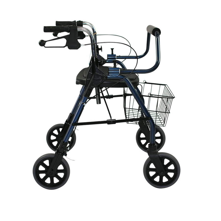 The Mighty Mack Bariatric Wheeled Walker and Rollator front angle