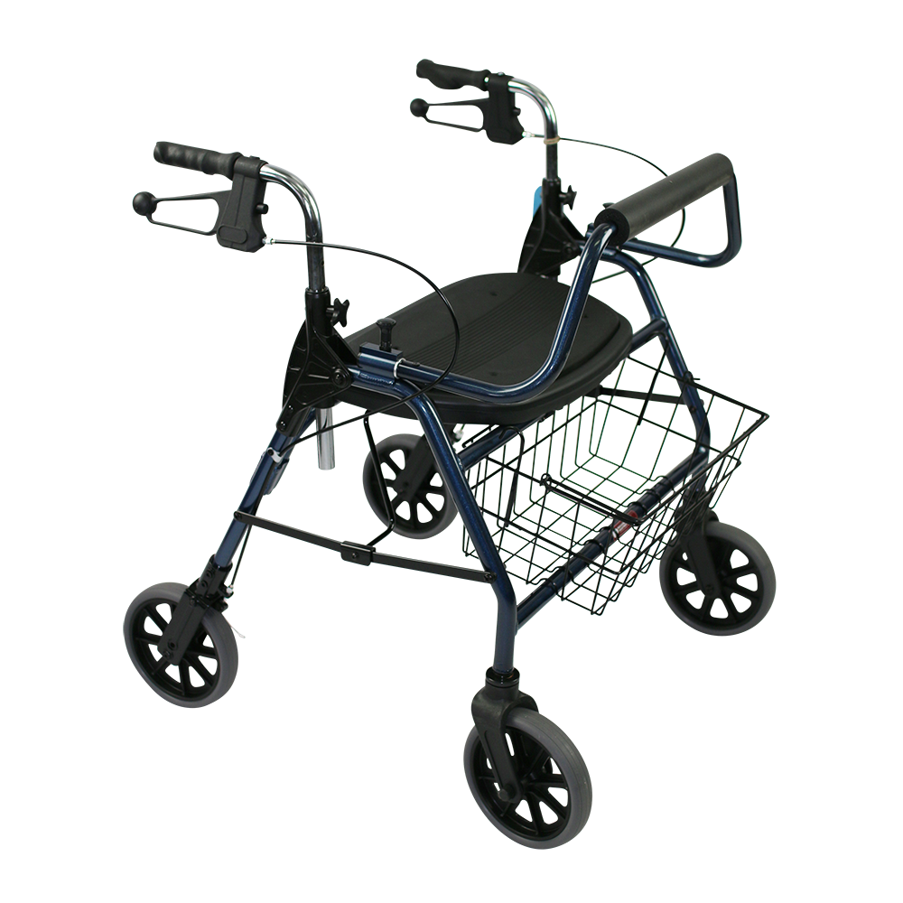 The Mighty Mack Bariatric Wheeled Walker and Rollator front angle