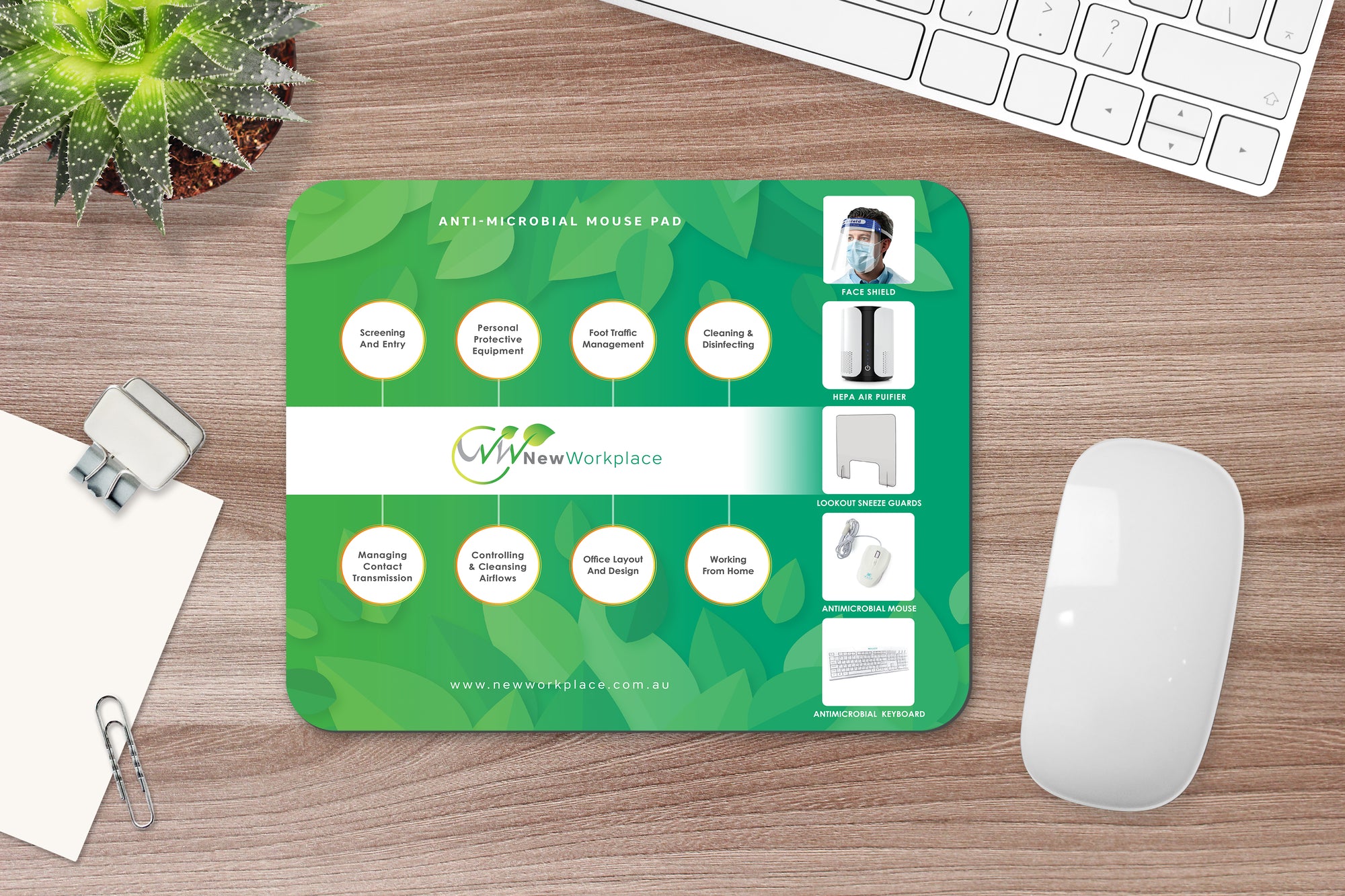 Anti-Microbial Mouse Pad