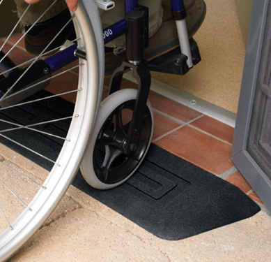 Raven Rubber Ramp wheelchair wheel