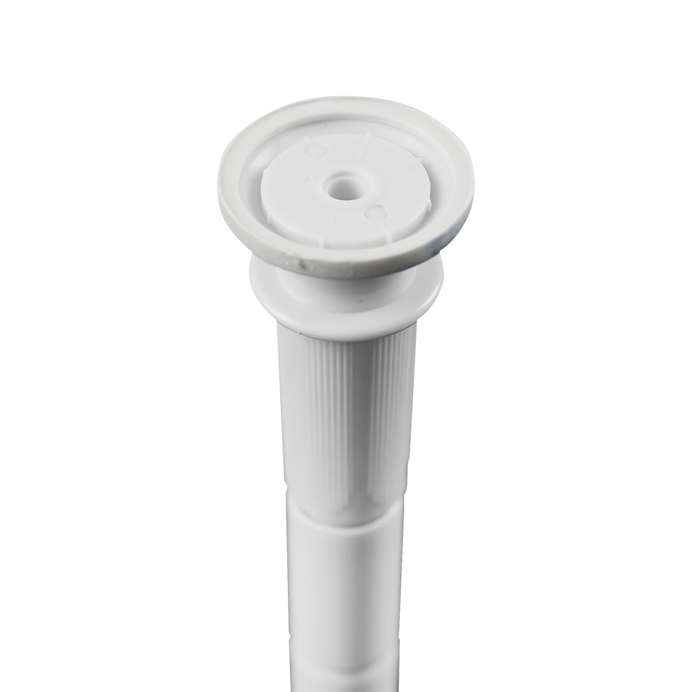 Width adjustable curtain and wardrobe road end