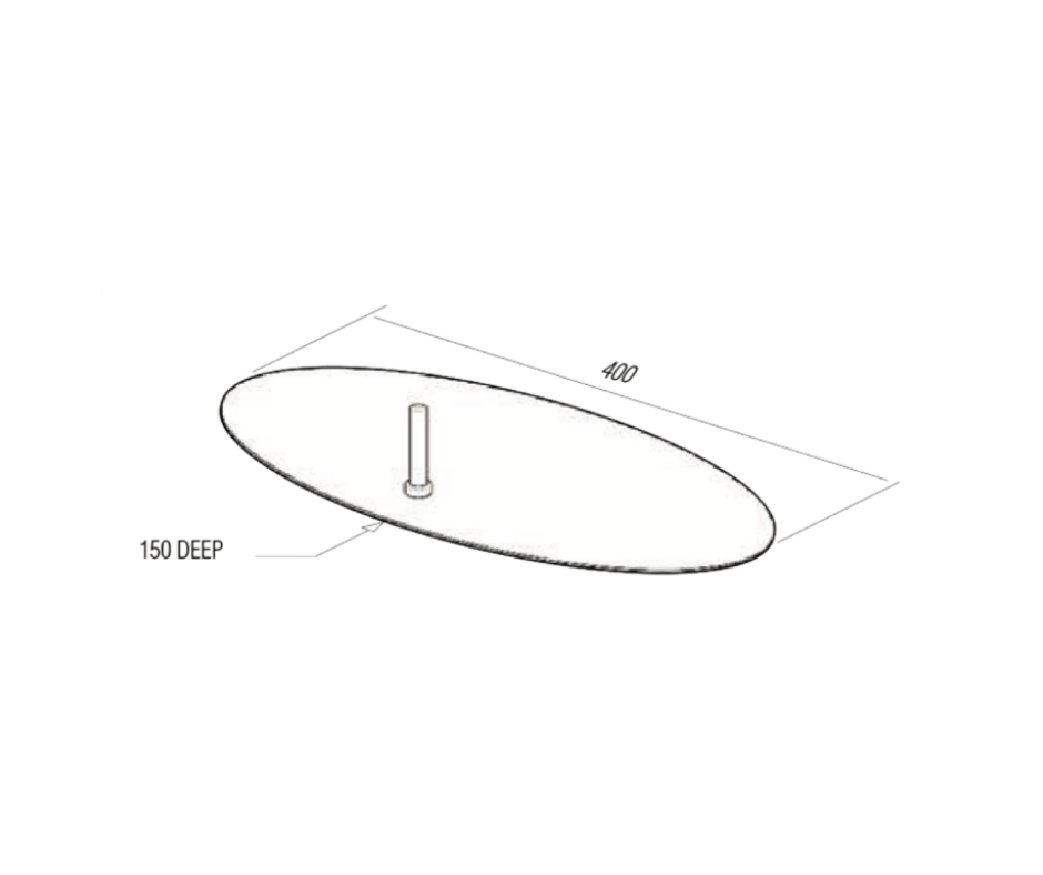 E-SCREEN FLAT OVAL FOOT