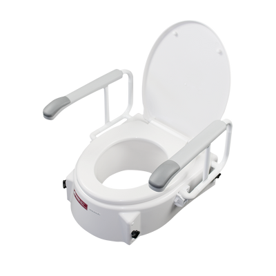 X214 Toilet Seat Raiser With Arms and Adjustable Height