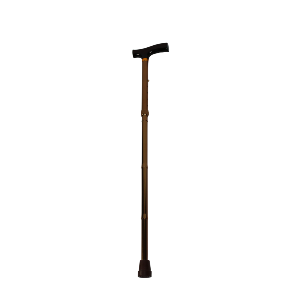 X642BZ T handle Folding Lightweight Bronze Walking Stick