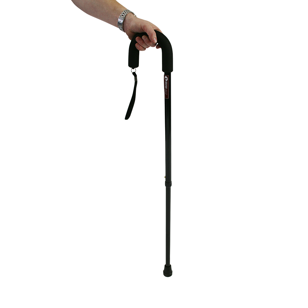 Crook handle Black Walking Stick